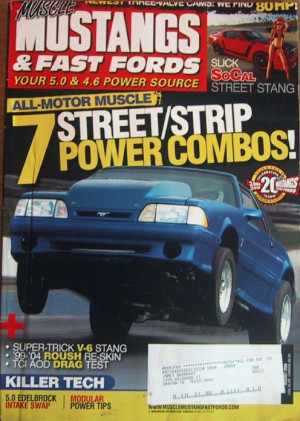 MUSCLE MUSTANGS & FAST FORDS 2008 AUG - LIGHTNING,NEW GT